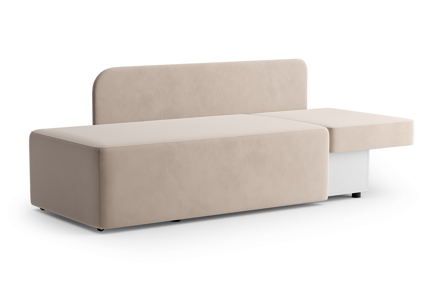 Диван кушетка Кайли правый бежевый