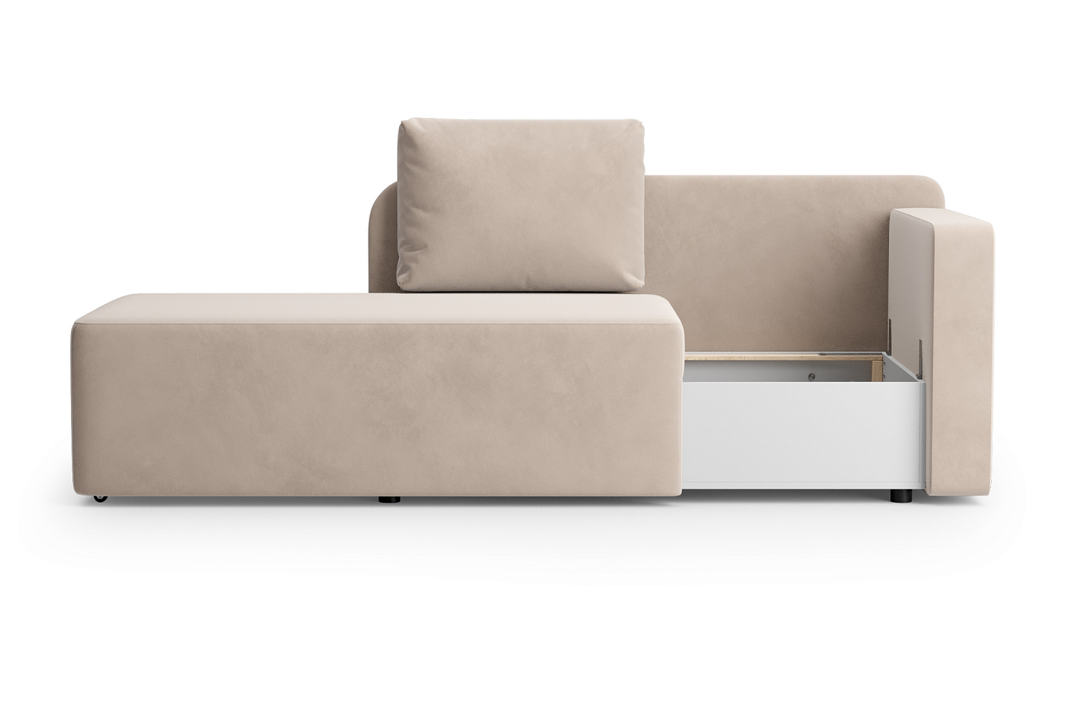 Диван кушетка Кайли правый бежевый