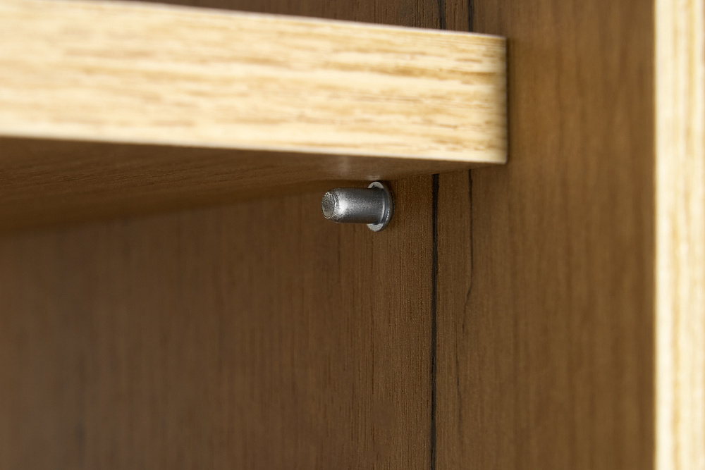 Обувница Флэш дуб крафт / браш графит