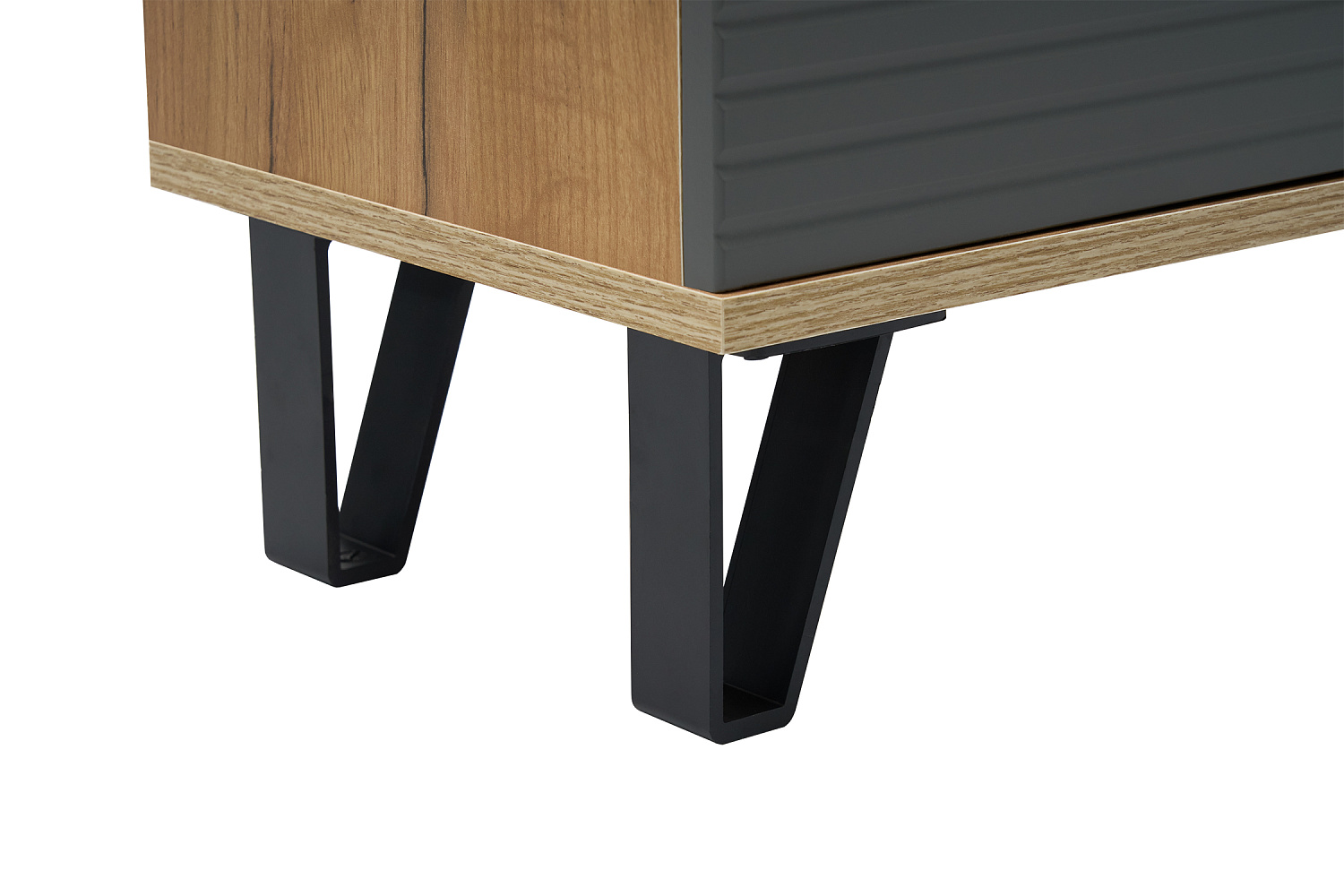 Обувница Флэш дуб крафт / браш графит