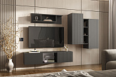 Модульная гостиная Оскар графит