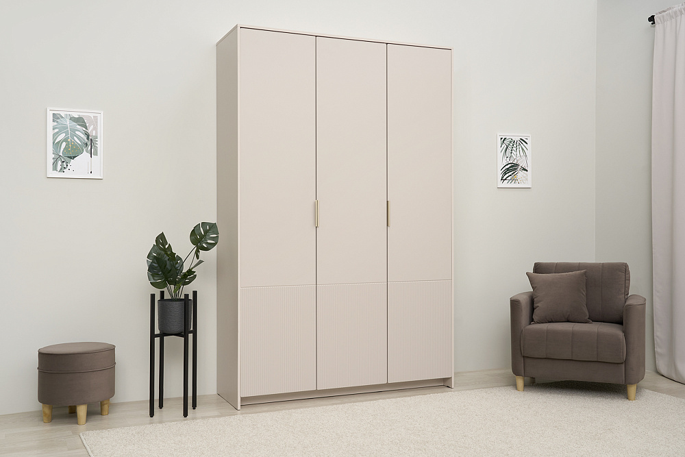 Шкаф 3-х створчатый Пандора кашемир / айриш