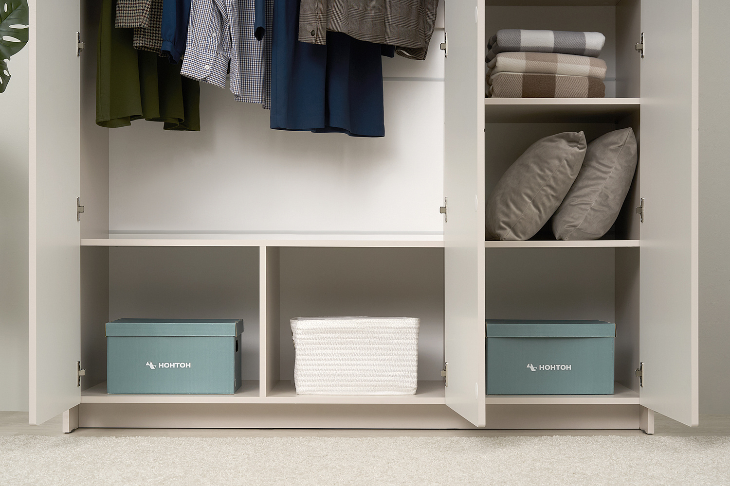 Шкаф 3-х створчатый Пандора кашемир / айриш