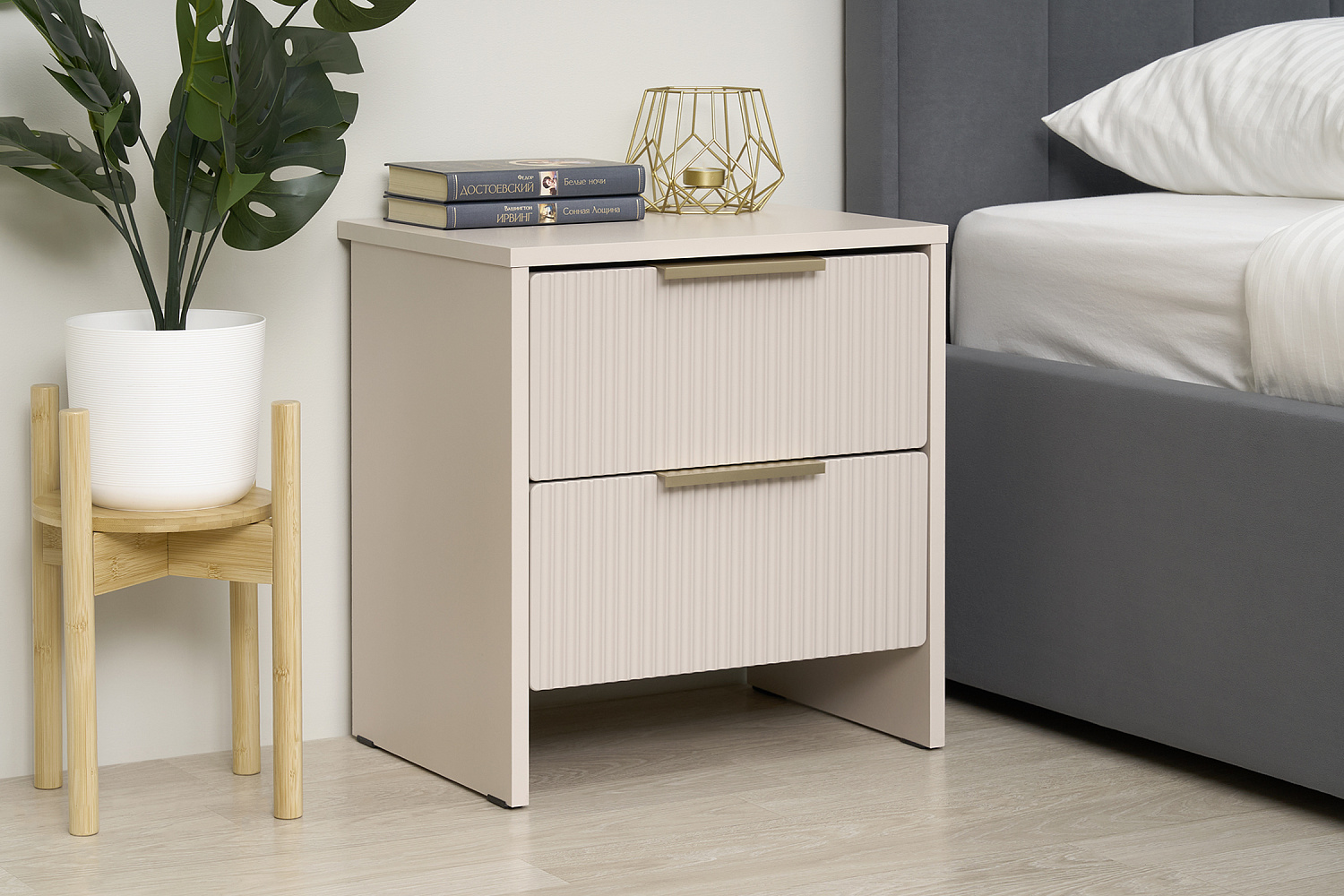 Тумба прикроватная Пандора кашемир / айриш