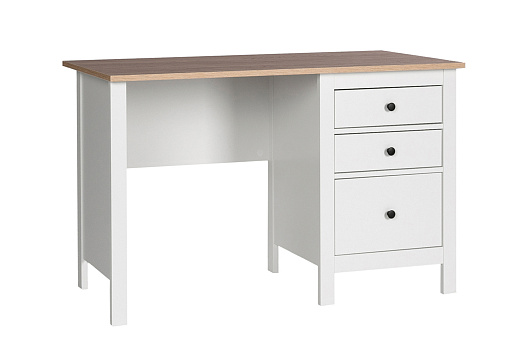 Стол письменный Сага ясень / белый
