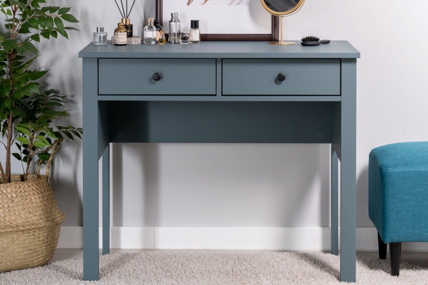Стол туалетный Сага темно-бирюзовый