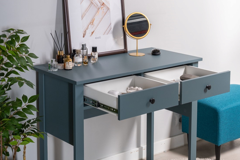Стол туалетный Сага темно-бирюзовый