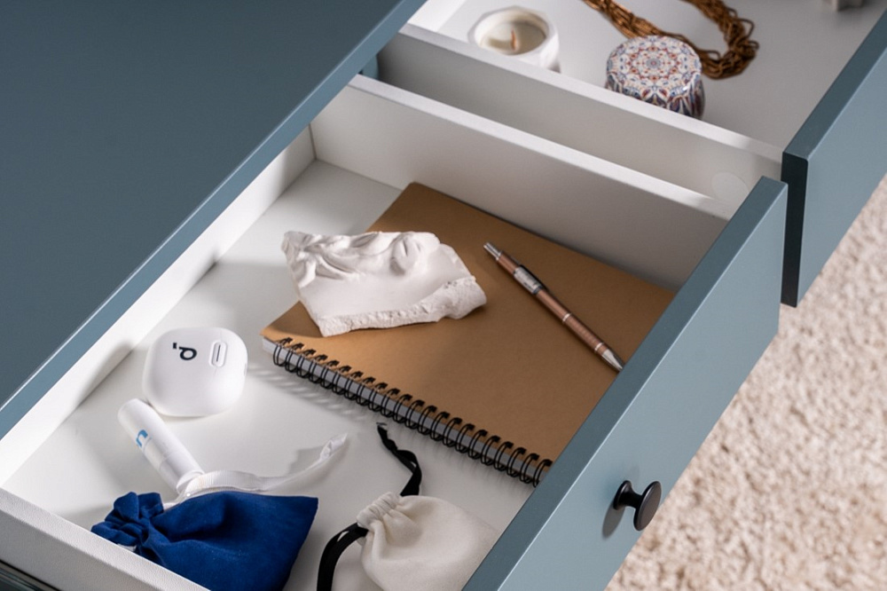 Стол туалетный Сага темно-бирюзовый