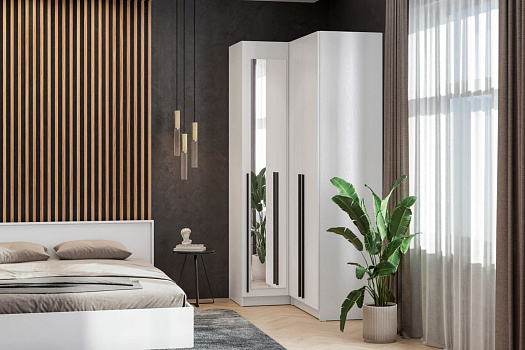 Спальня Берген №1 белое дерево