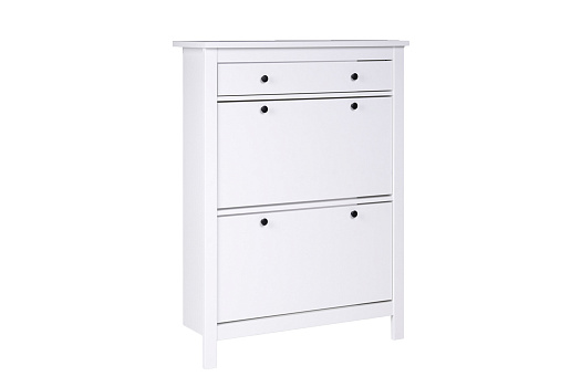 Обувница Сага с ящиком белая