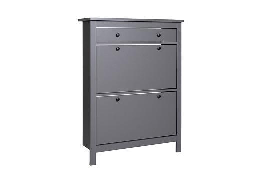 Обувница Сага с ящиком серая