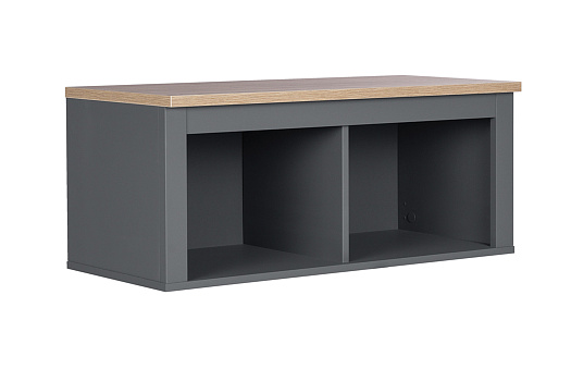 Полка навесная Сага ясень / серая