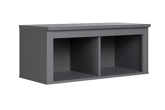 Полка навесная Сага серая