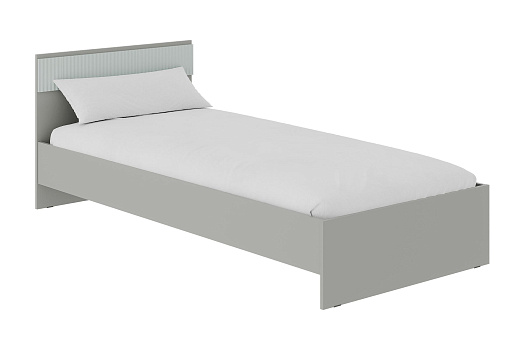 Кровать Джерси КР-003 шиншилла серая / матовая скай