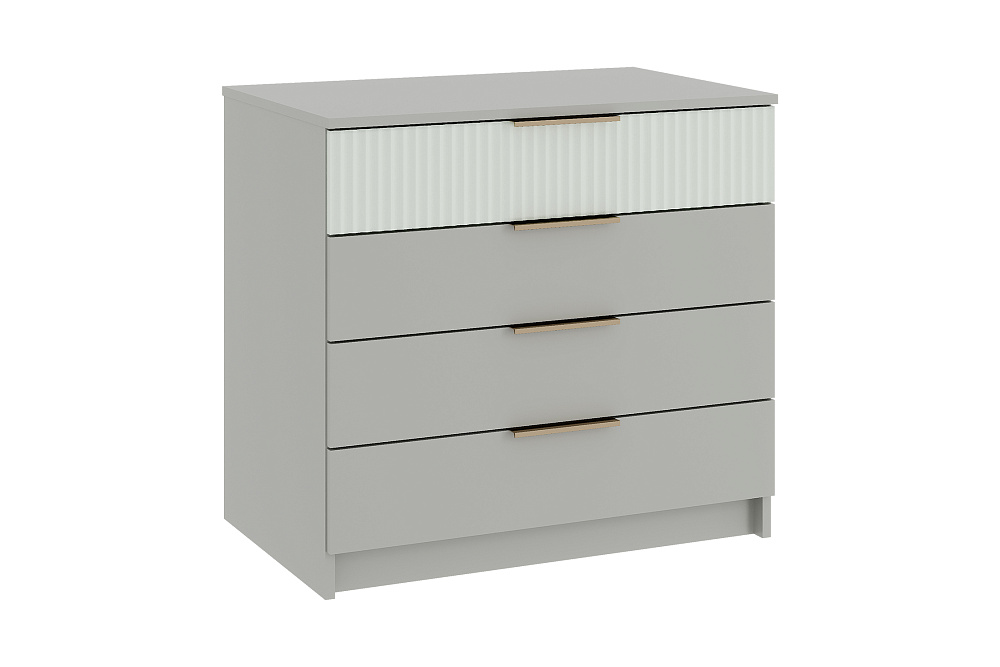 Комод Джерси КМ-001 шиншилла серая / матовая скай