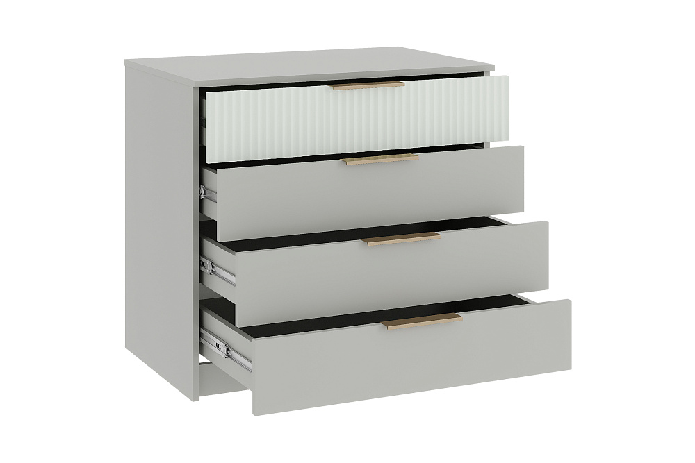 Комод Джерси КМ-001 шиншилла серая / матовая скай