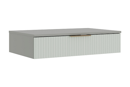 Тумба консольная Джерси ТМ-001 шиншилла серая / матовая скай