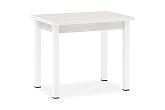 Стол обеденный раскладной белый / сосна белая