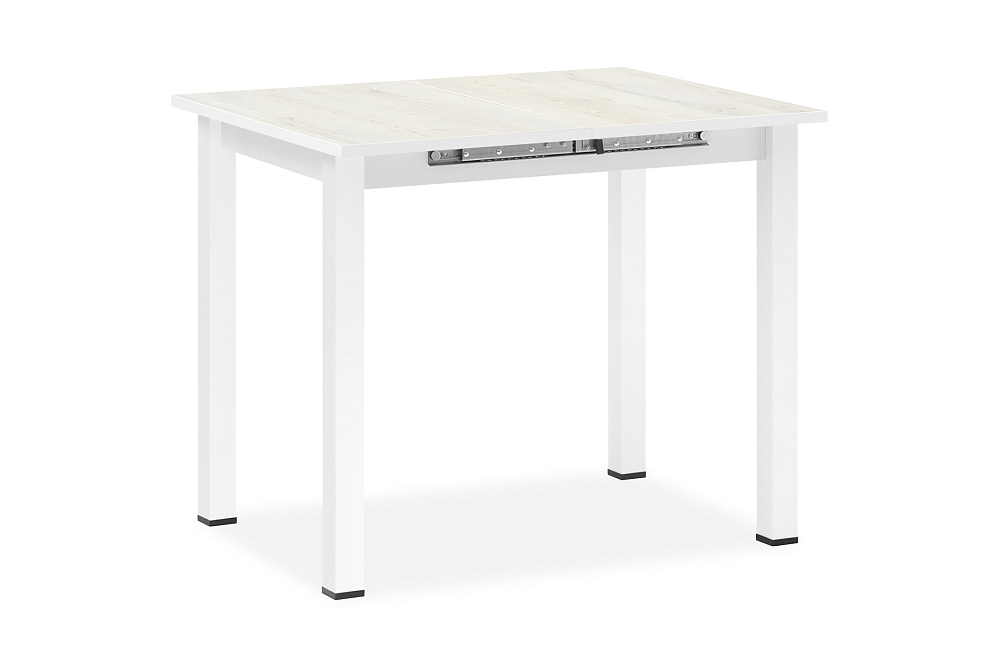 Стол обеденный раздвижной Классик белый / сосна белая