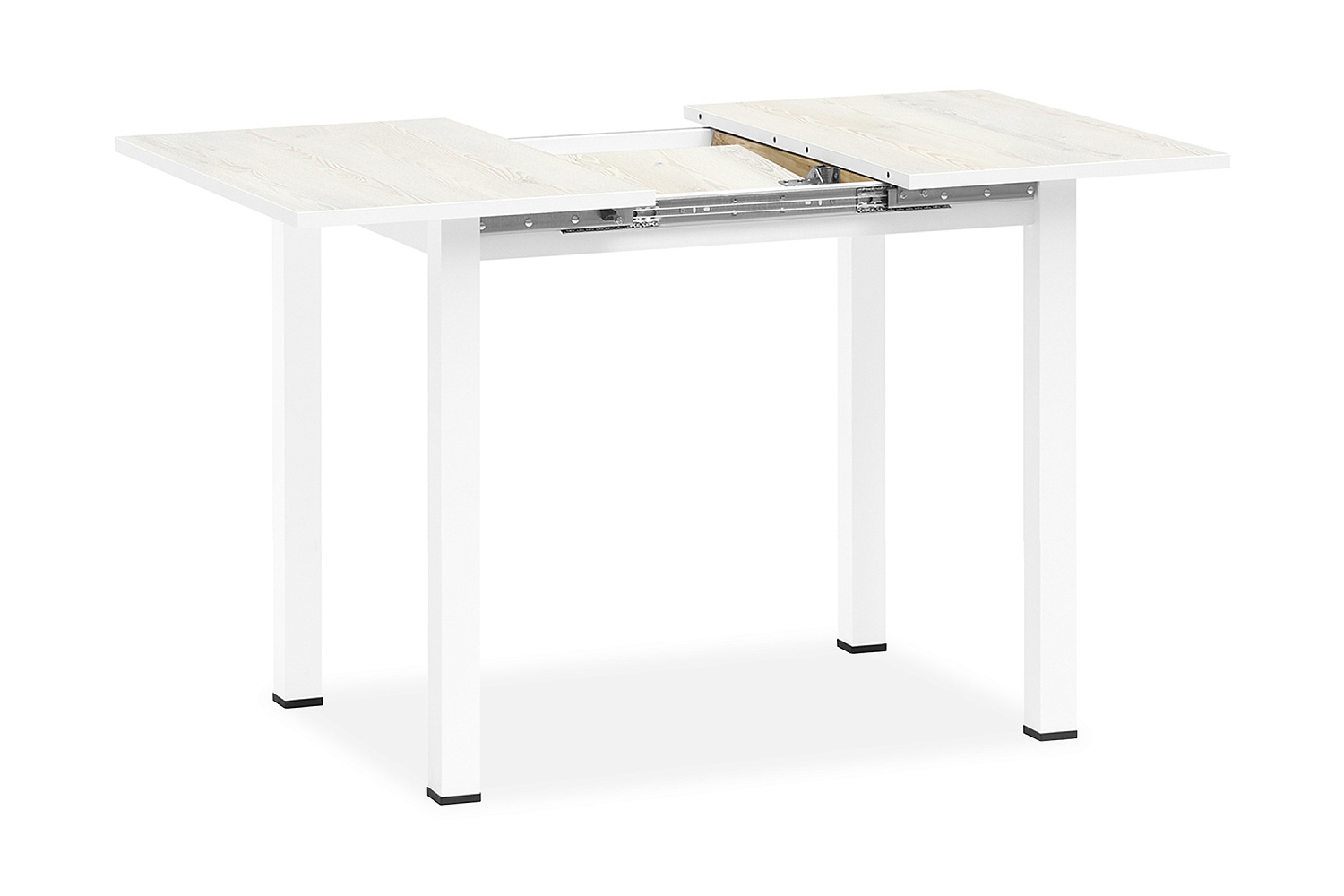 Стол обеденный раздвижной Классик белый / сосна белая