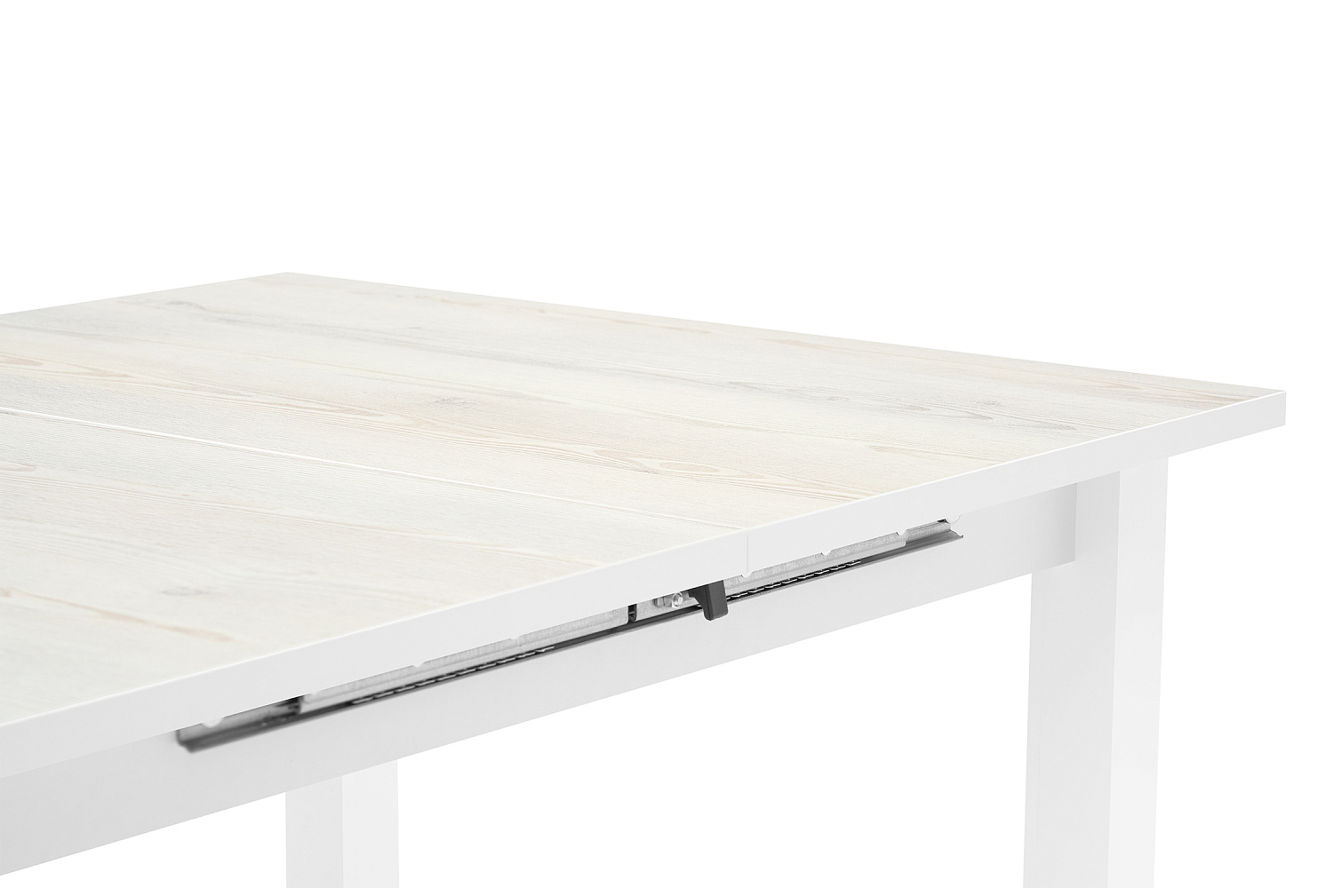 Стол обеденный раздвижной Классик белый / сосна белая