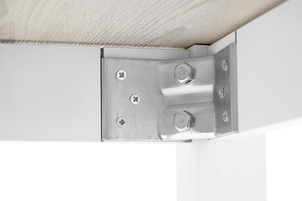 Стол обеденный раздвижной Классик белый / сосна белая