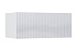Тумба навесная Оливия белый / белый глянец