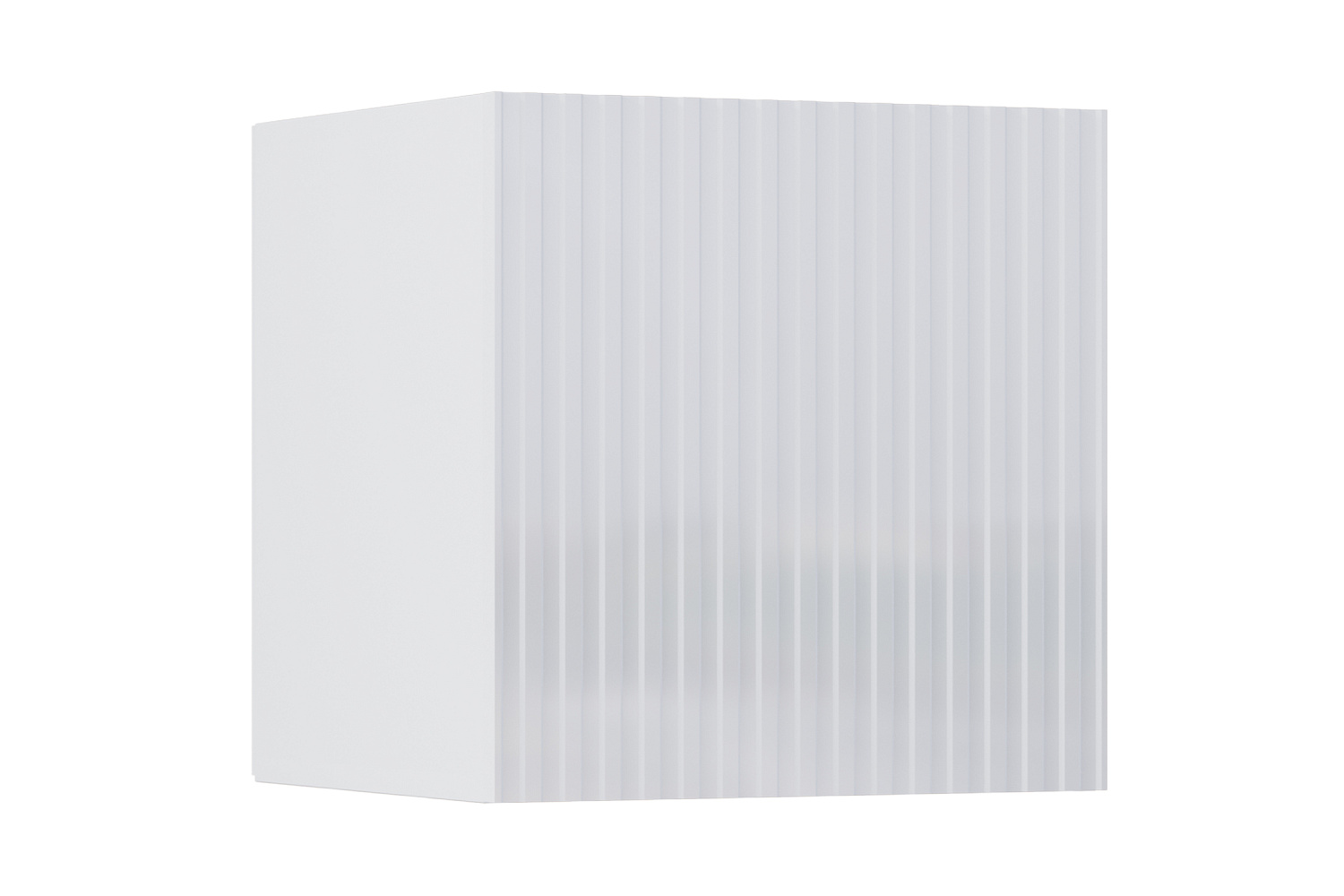 Шкаф навесной малый Оливия белый / белый глянец