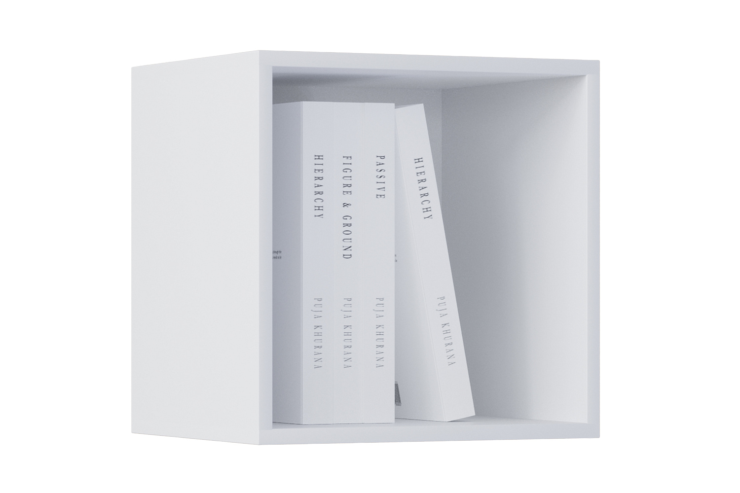 Шкаф навесной малый Оливия белый / белый глянец