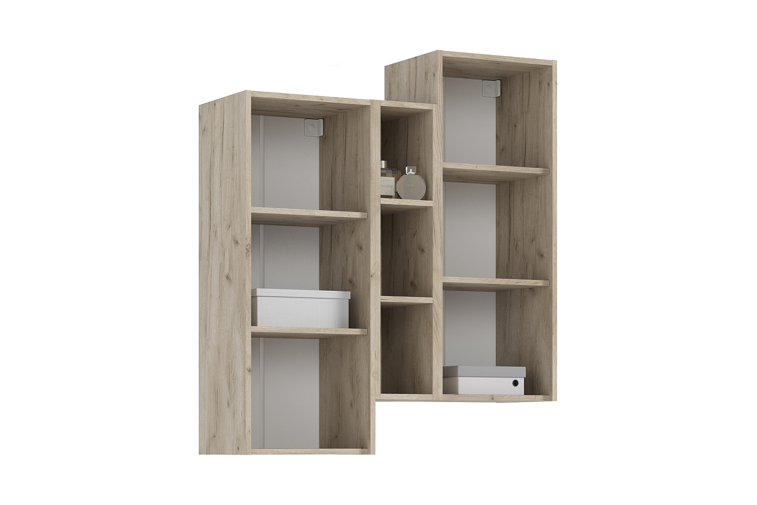 Шкаф подвесной комбинированный Норд дуб крафт серый / кашемир