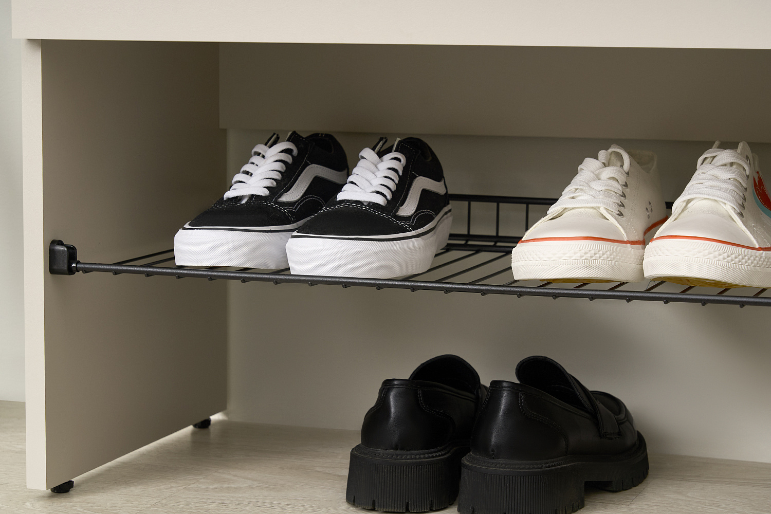 Обувница Баско кашемир / дуб крафт золотой