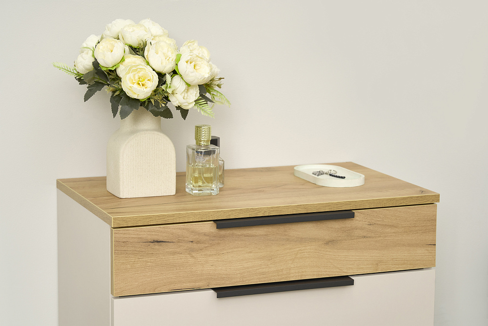 Обувница Баско кашемир / дуб крафт золотой