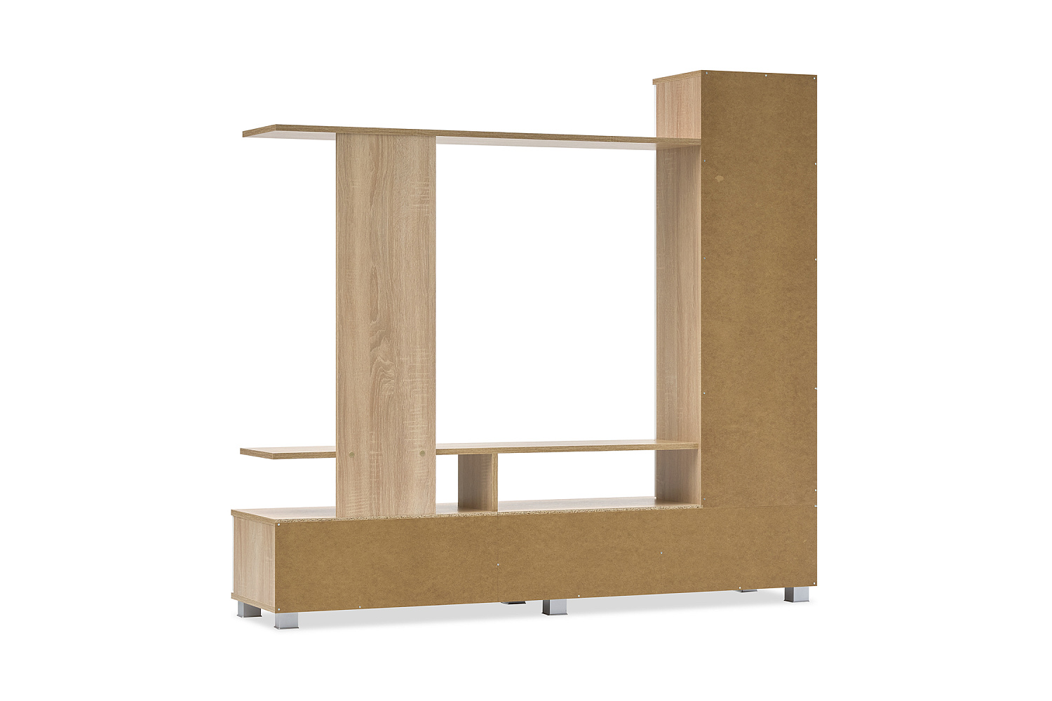 Стенка Соло-6 дуб сонома светлый / белый