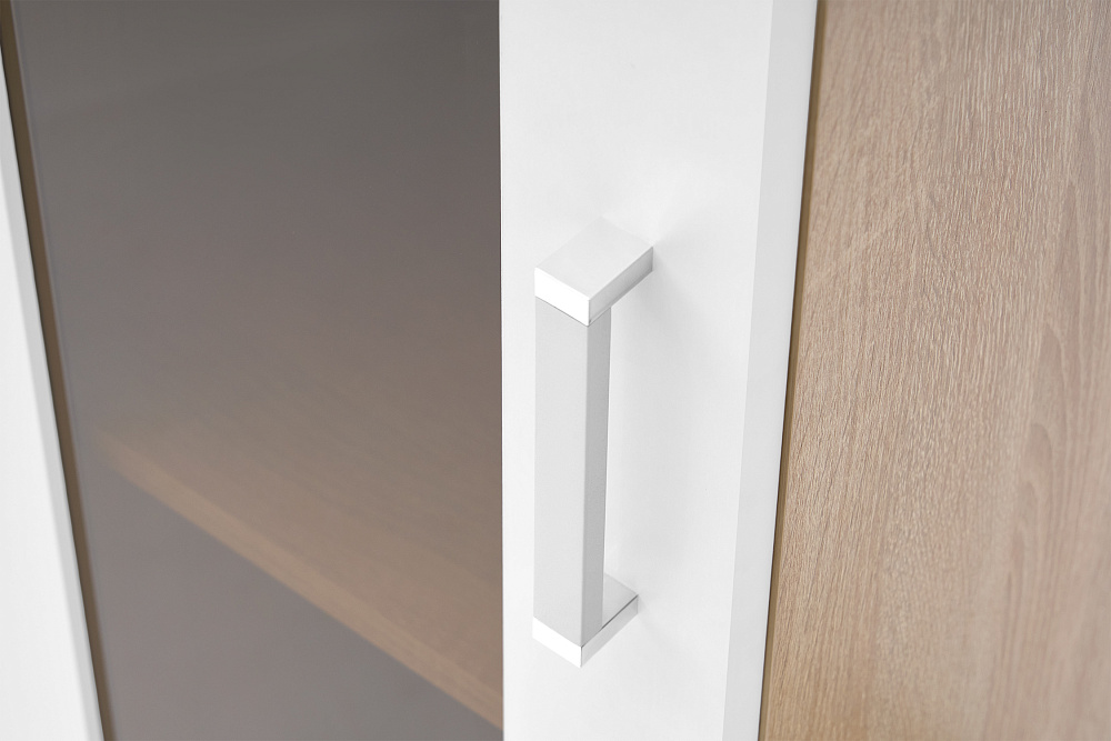 Стенка Соло-6 дуб сонома светлый / белый