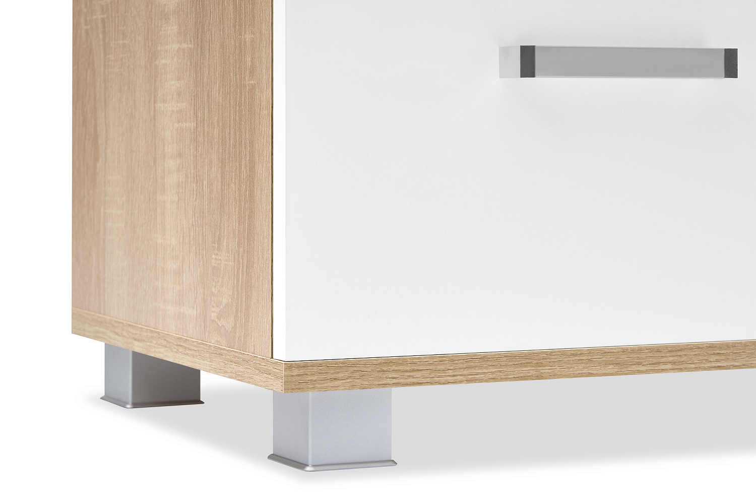 Стенка Соло-6 дуб сонома светлый / белый