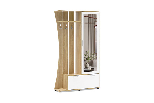 Прихожая Домино-4У дуб сонома светлый / белый