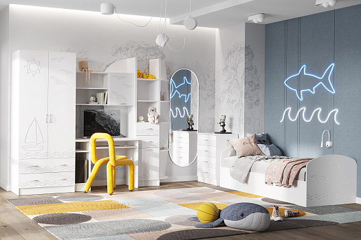 Детская Юниор-2 белый / шарли белый