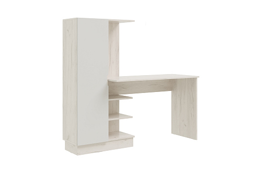 Компьютерный стол Юниор-4 дуб крафт белый / шарли белый