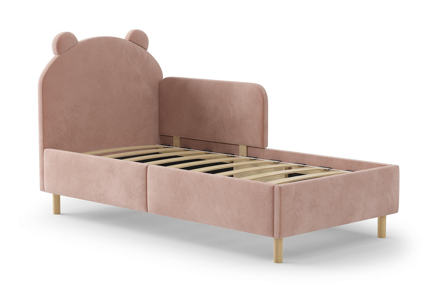Кровать Вилу светло-розовая