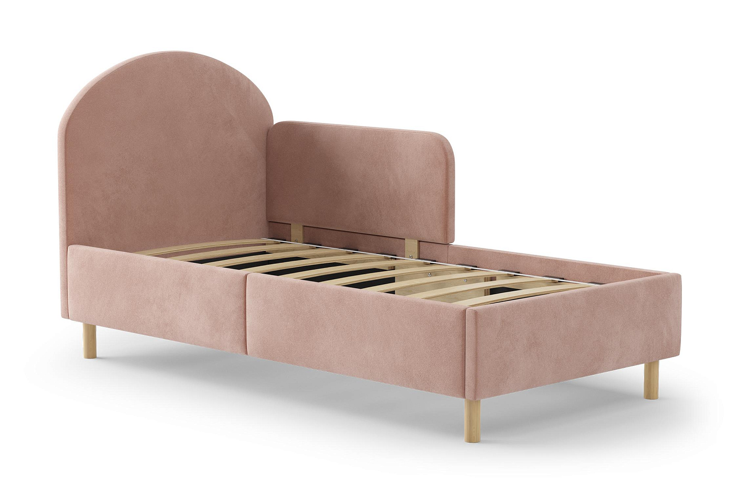 Кровать Вилу светло-розовая