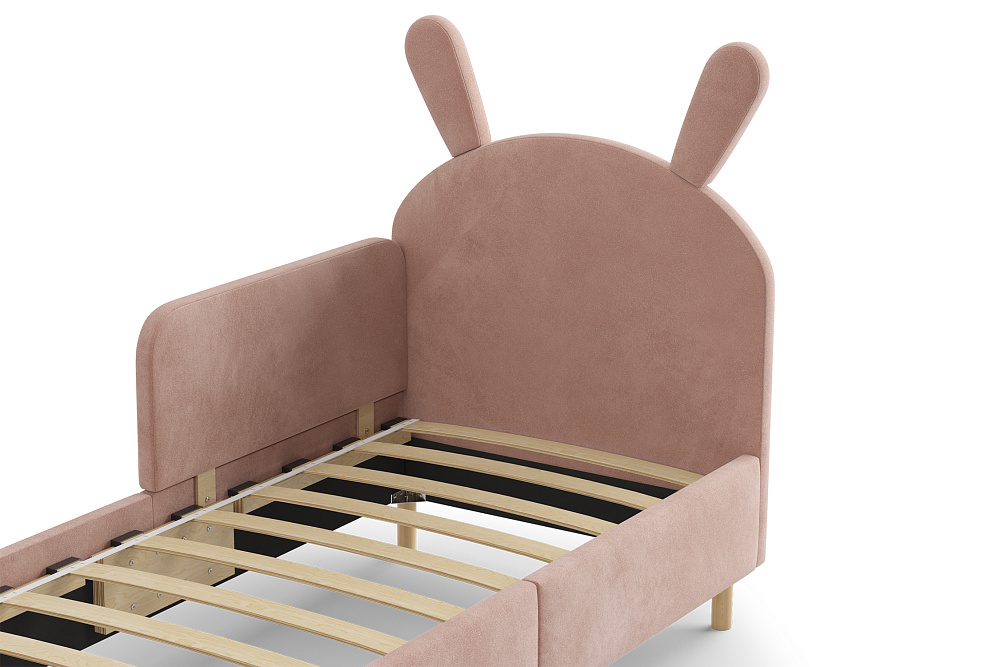 Кровать Вилу светло-розовая