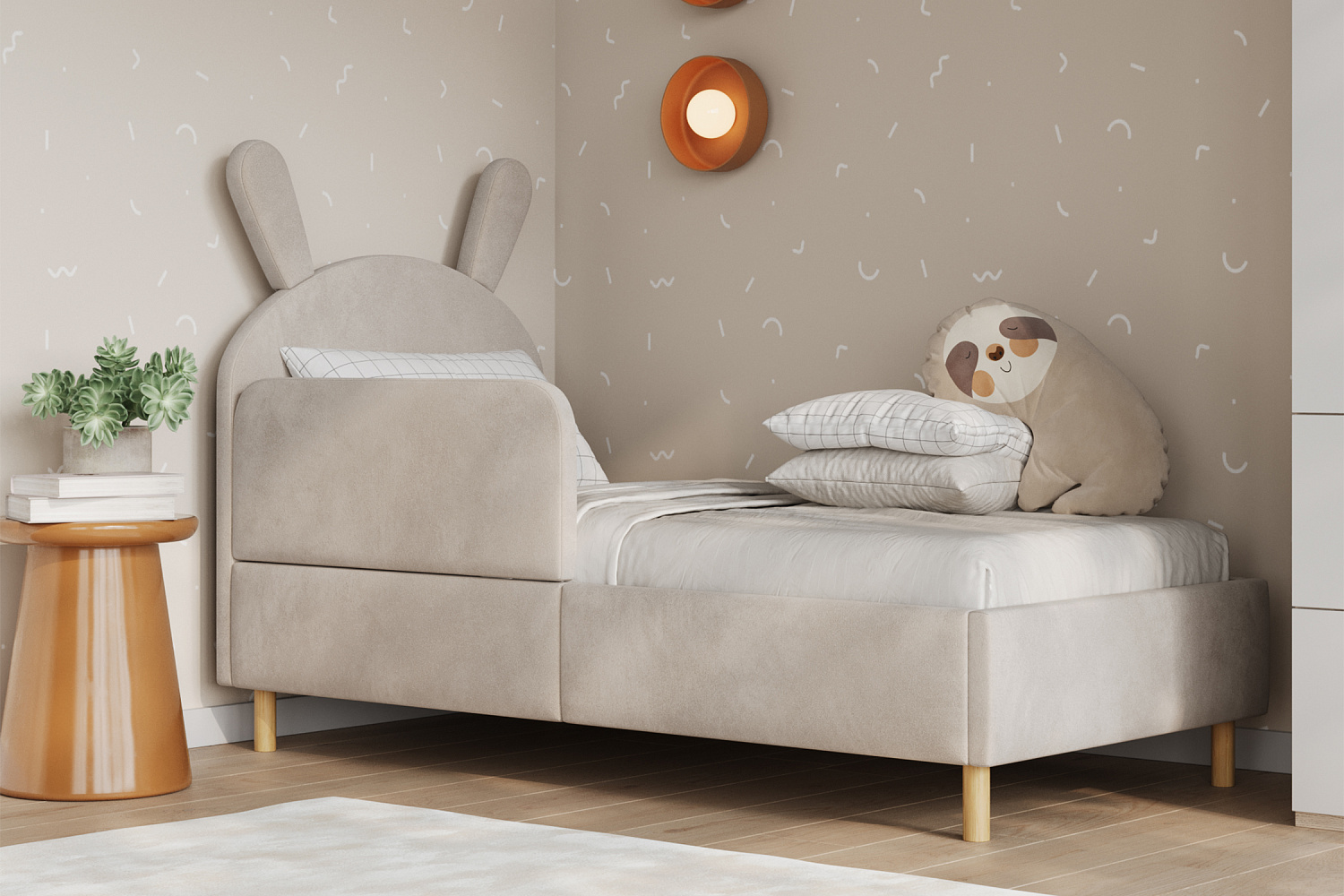 Кровать Вилу песочная