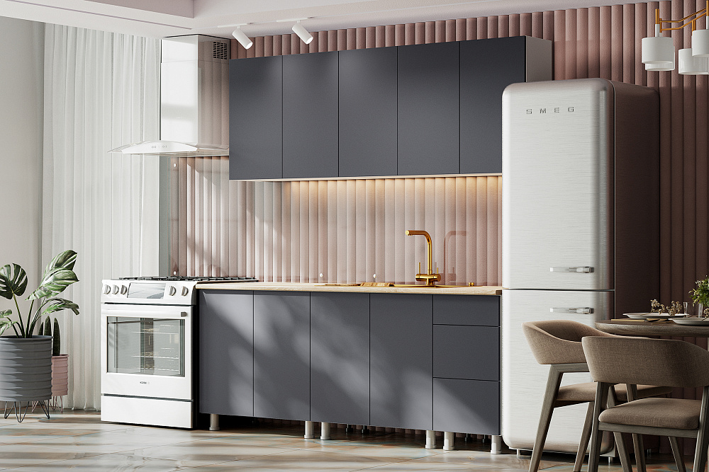 Модульная кухня Монора каменный графит