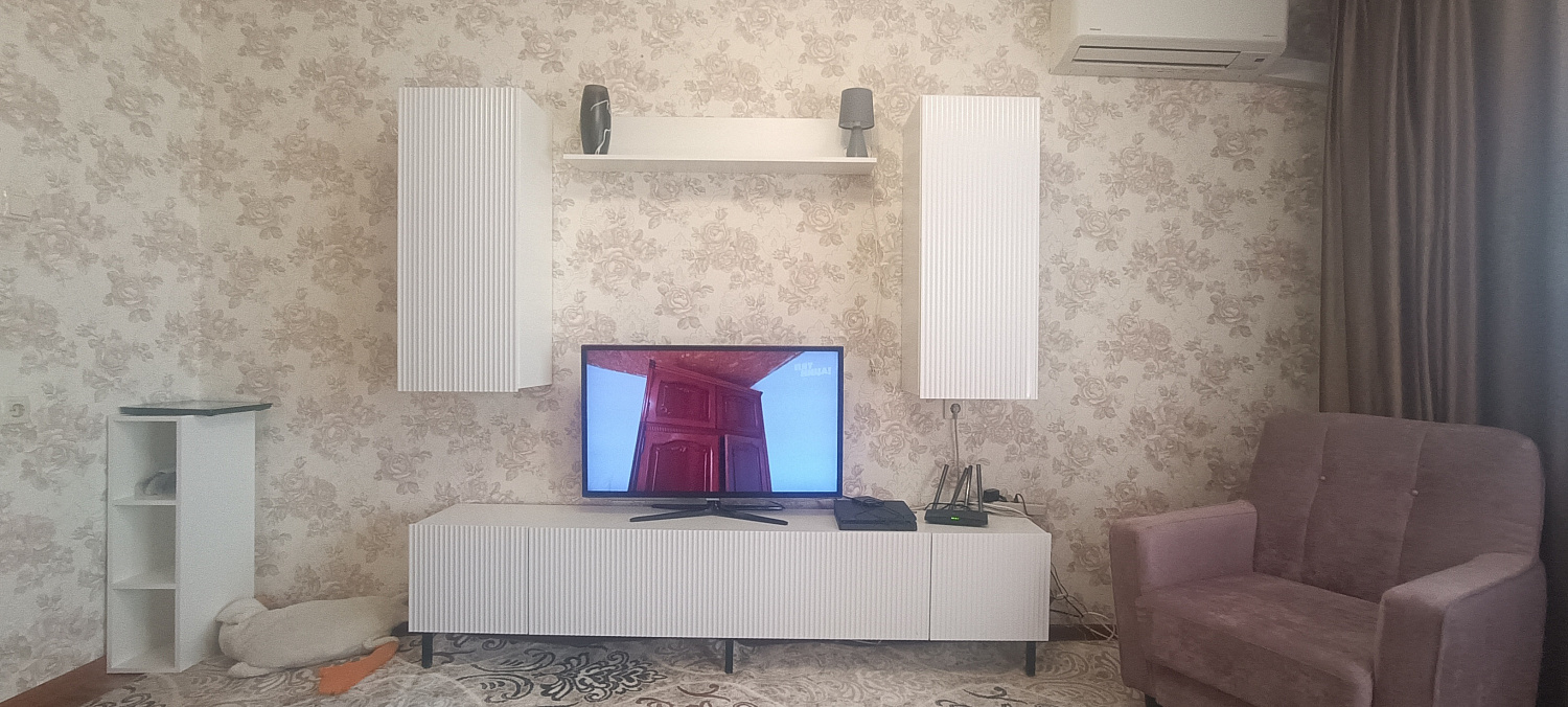 Стенка Сканди серый шифер / грин грей софт  