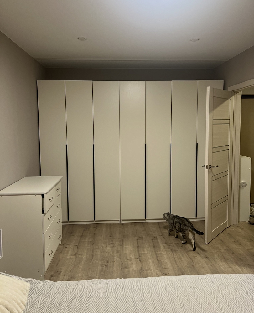 Шкаф 4-х створчатый Тивина графит серый