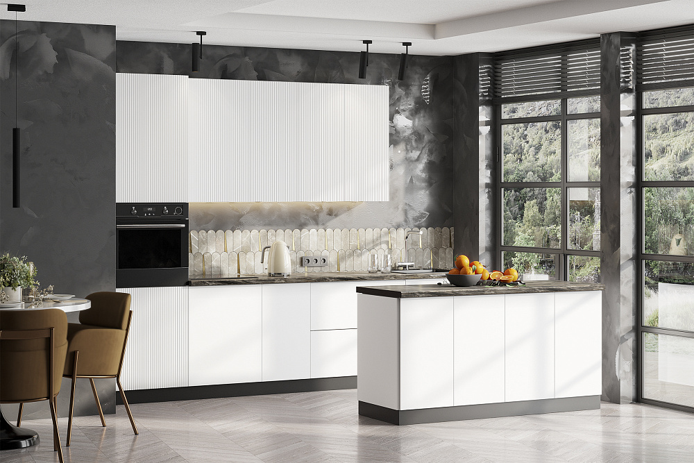 Модульная кухня Ритея лунный бархат