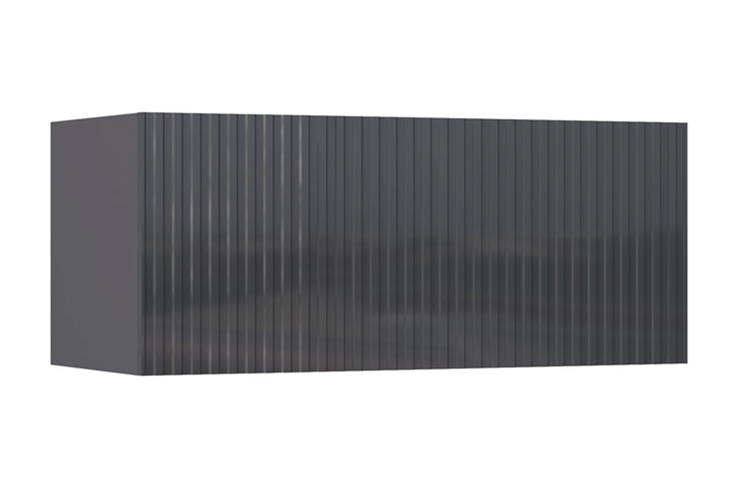 Тумба навесная Оливия графит / графит глянец