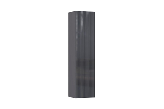 Шкаф навесной большой Оливия графит / графит глянец