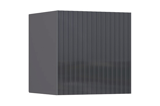 Шкаф навесной малый Оливия графит / графит глянец