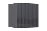 Шкаф навесной малый Оливия графит / графит глянец